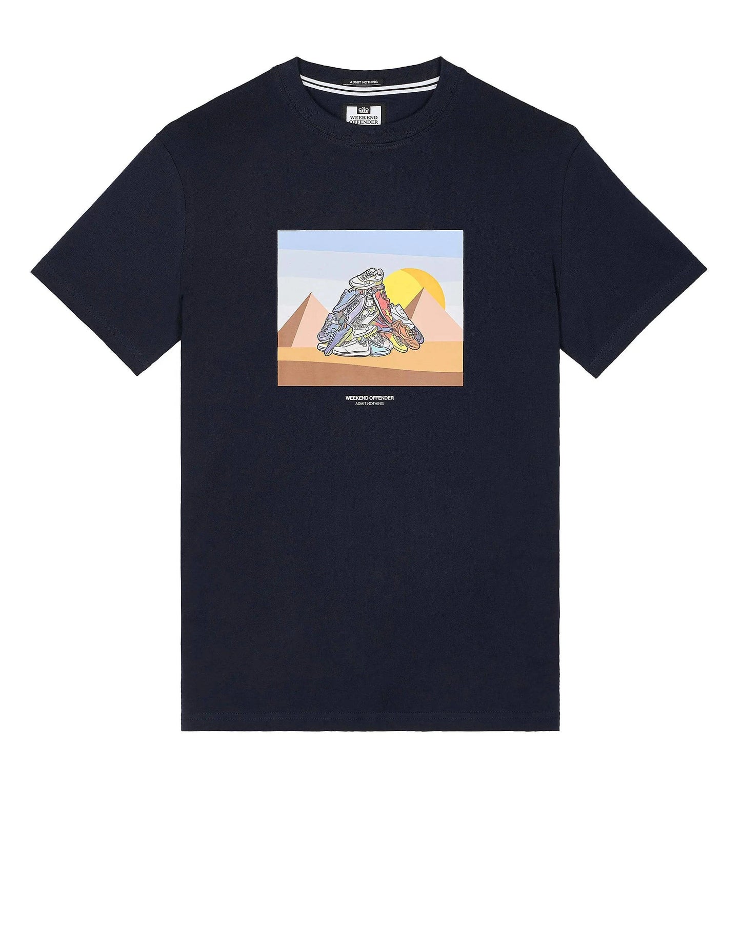 Weekend Offender Geeza Graphic T-Shirt in Navy - RD1 Clothing