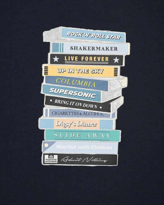 Weekend Offender Definitely Maybe Cassettes in Navy - RD1 Clothing