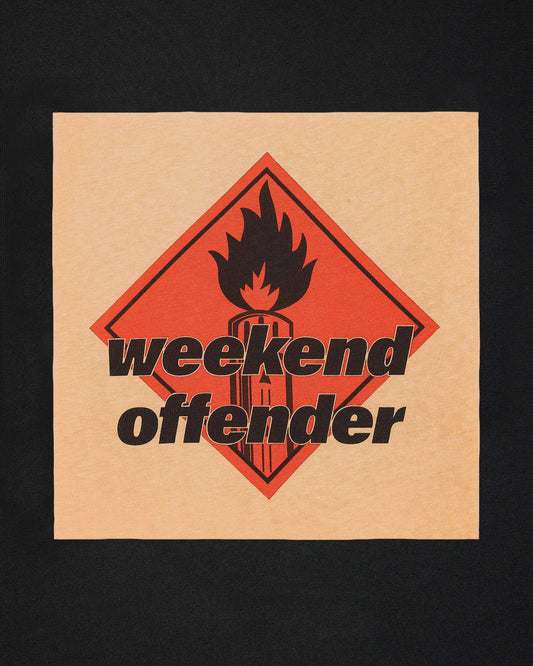Weekend Offender Blue Lines Graphic T-Shirt Black - RD1 Clothing