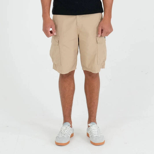 Peaceful Hooligan Container Shorts Stone - RD1 Clothing