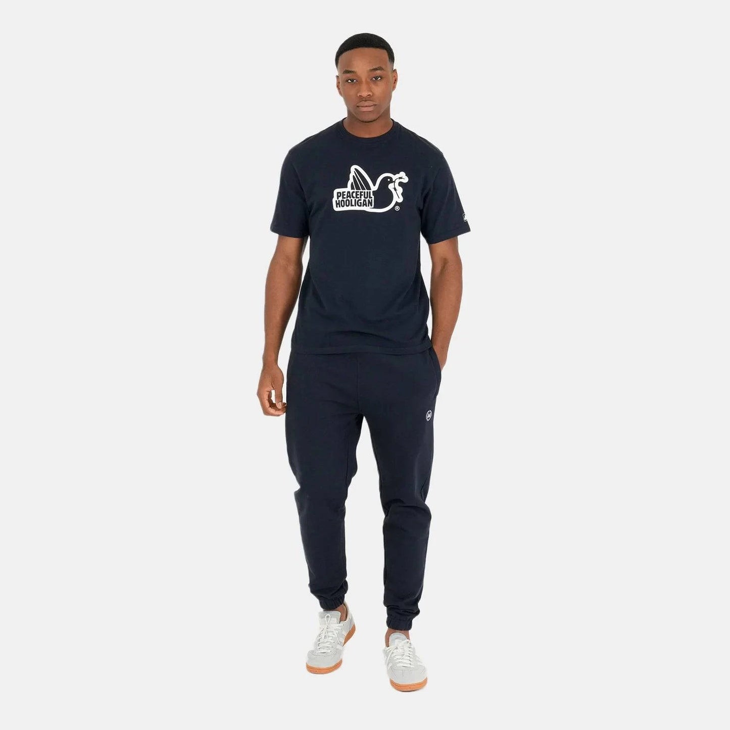 Peaceful Hooligan Outline T-Shirt Navy - RD1 Clothing