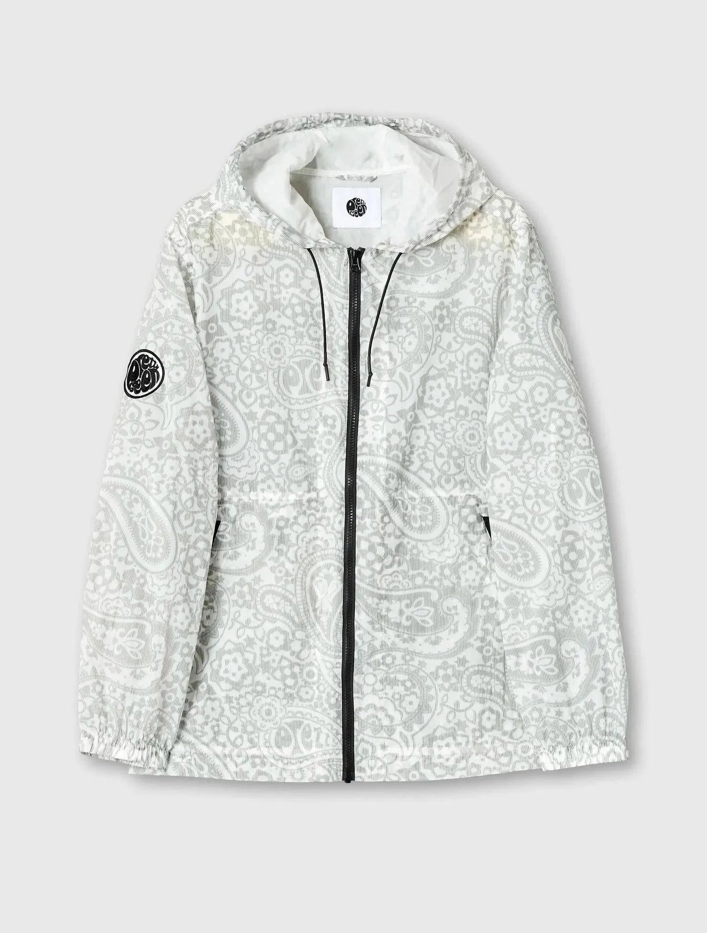 Pretty Green Anchorage Paisley Lightweight Jacket In Grey - RD1 Clothing