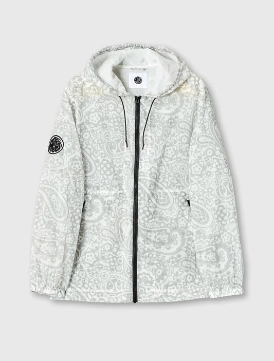 Pretty Green Anchorage Paisley Lightweight Jacket In Grey - RD1 Clothing
