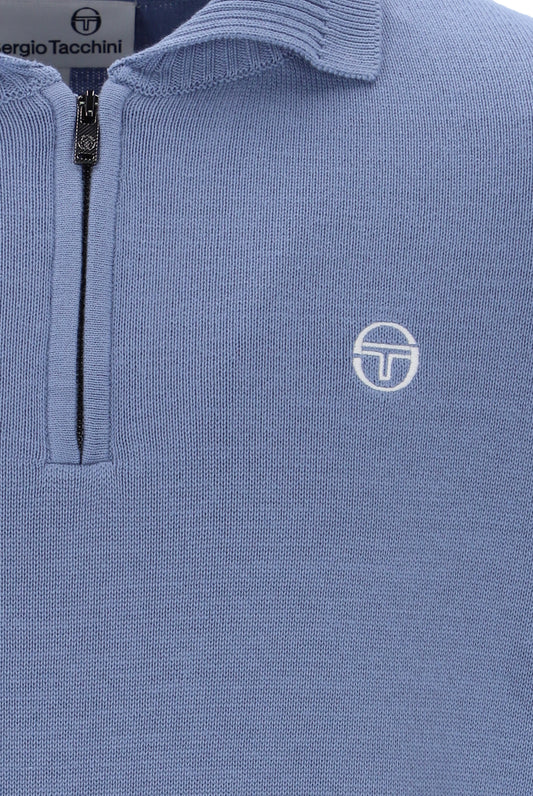 Sergio Tacchini Roberto Knitted Longsleeve Polo Country Blue