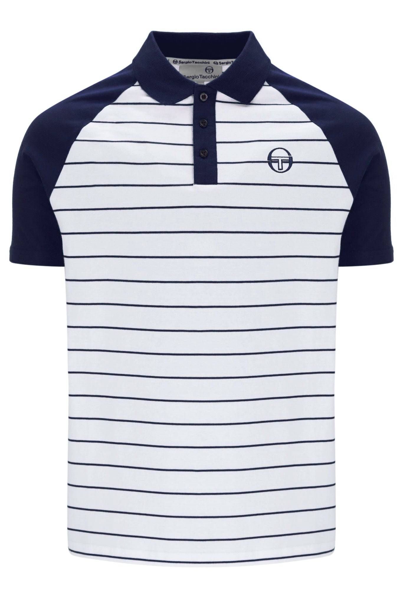 Sergio Tacchini Sandro Polo In Maritime Blue/White - RD1 Clothing