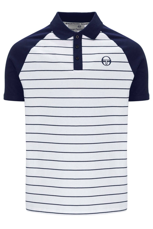 Sergio Tacchini Sandro Polo In Maritime Blue/White - RD1 Clothing