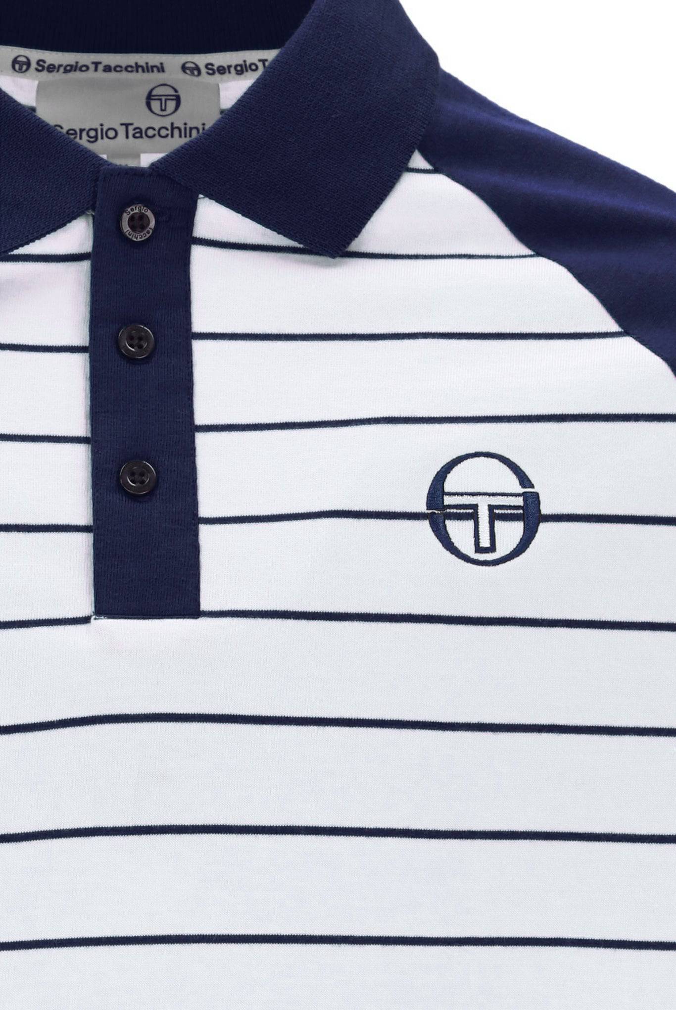Sergio Tacchini Sandro Polo In Maritime Blue/White - RD1 Clothing