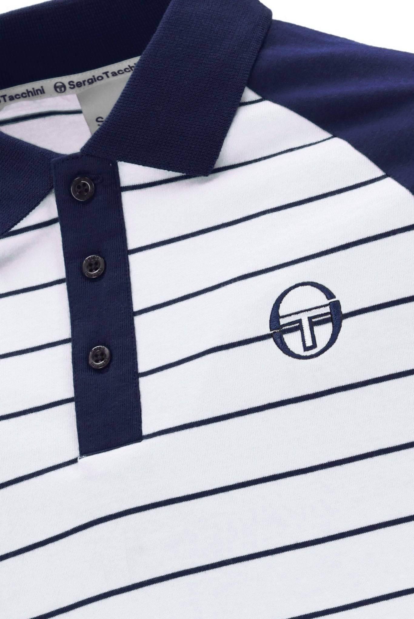 Sergio Tacchini Sandro Polo In Maritime Blue/White - RD1 Clothing