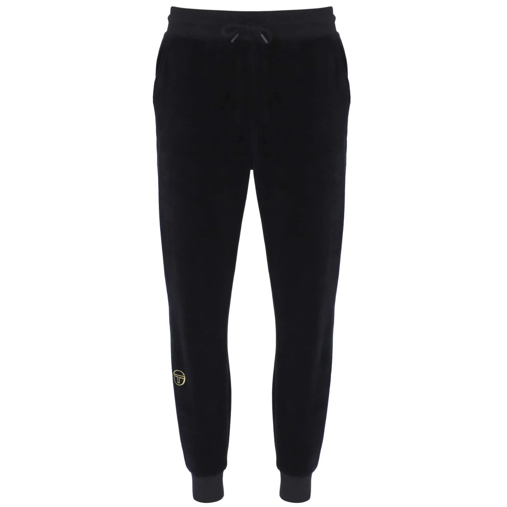 Sergio Tacchini Court Velour Track Pant in Black - RD1 Clothing