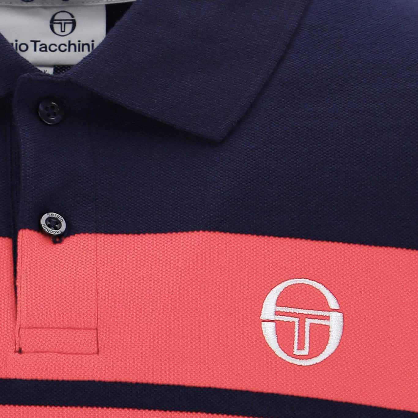 Sergio Tacchini Young Line Polo Shirt Maritime Blue/Duberry - RD1 Clothing