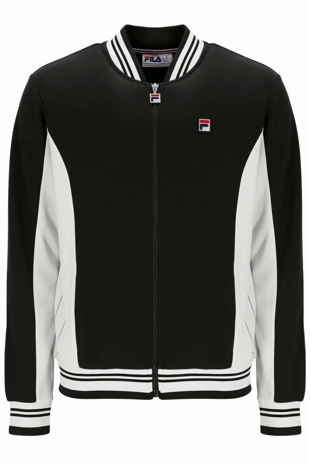 Fila Settanta Baseball Track Top in Black - RD1 Clothing
