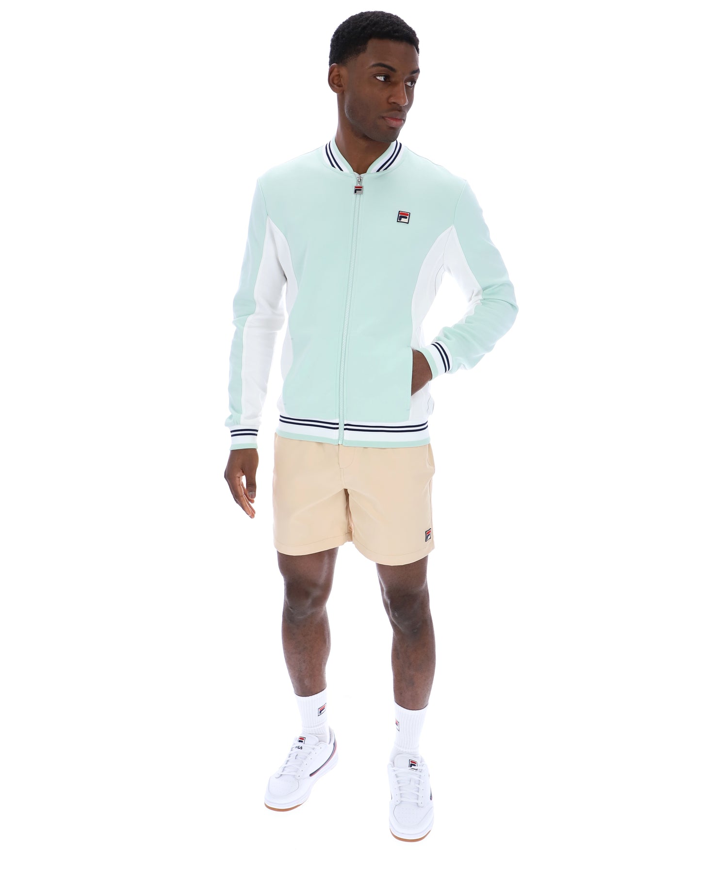 Fila Vintage Settanta Track Top Surf Spray/White/Navy