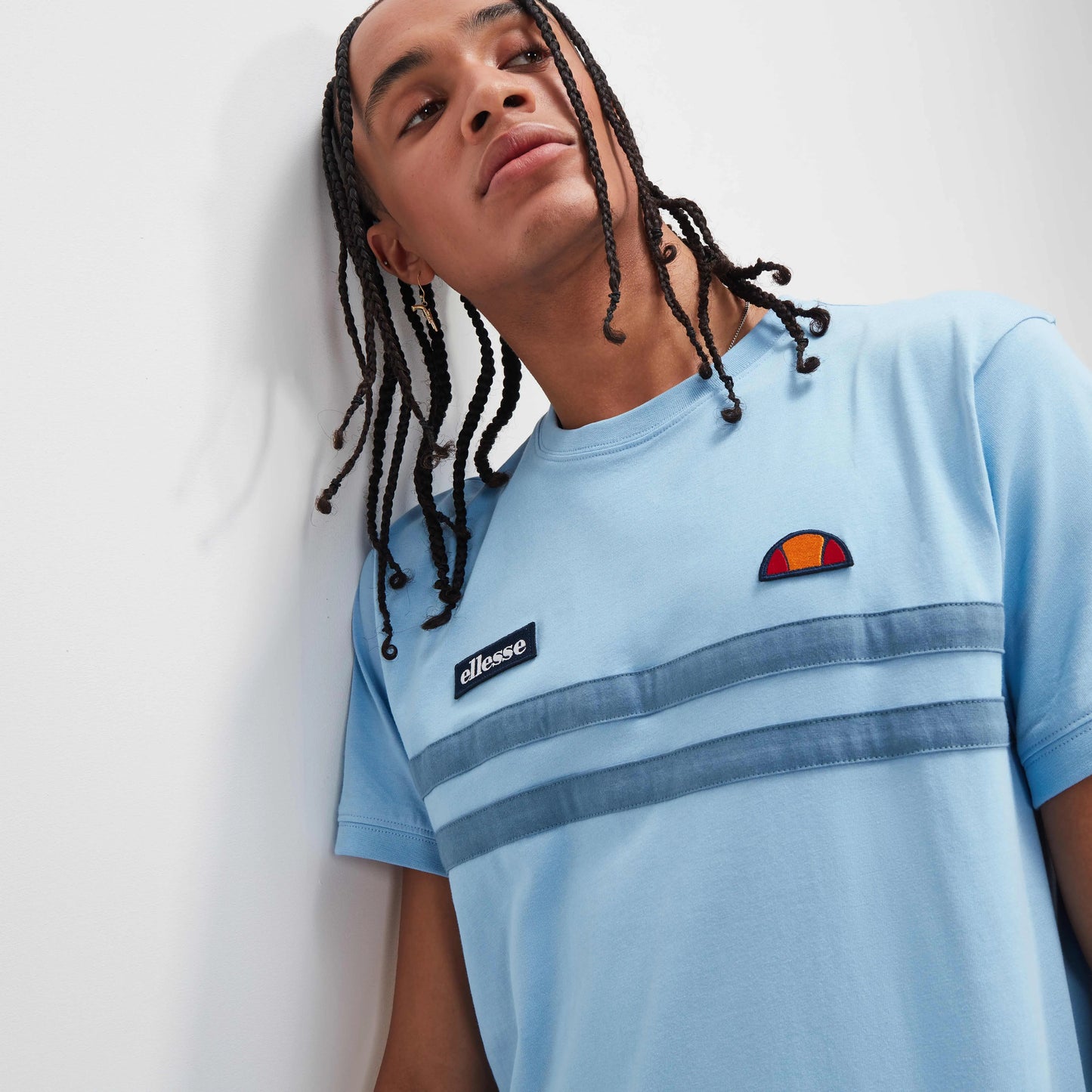 Ellesse Venire Tee In Light Blue/Dark Blue - RD1 Clothing