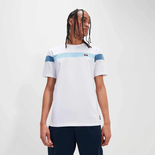 Ellesse Caserio Tee In White/Light Blue - RD1 Clothing