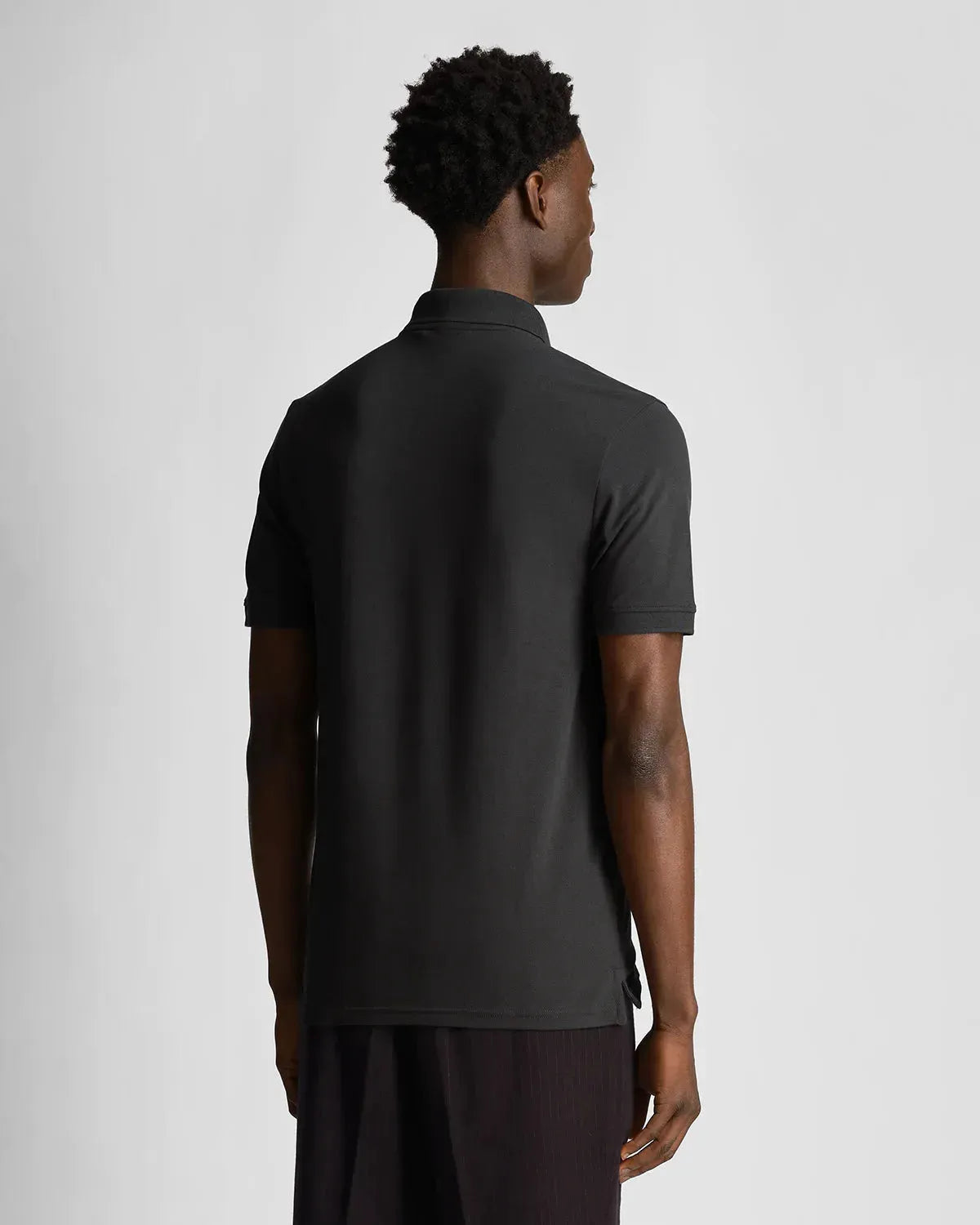 Lyle & Scott Tonal Eagle Polo Shirt In Gunmetal