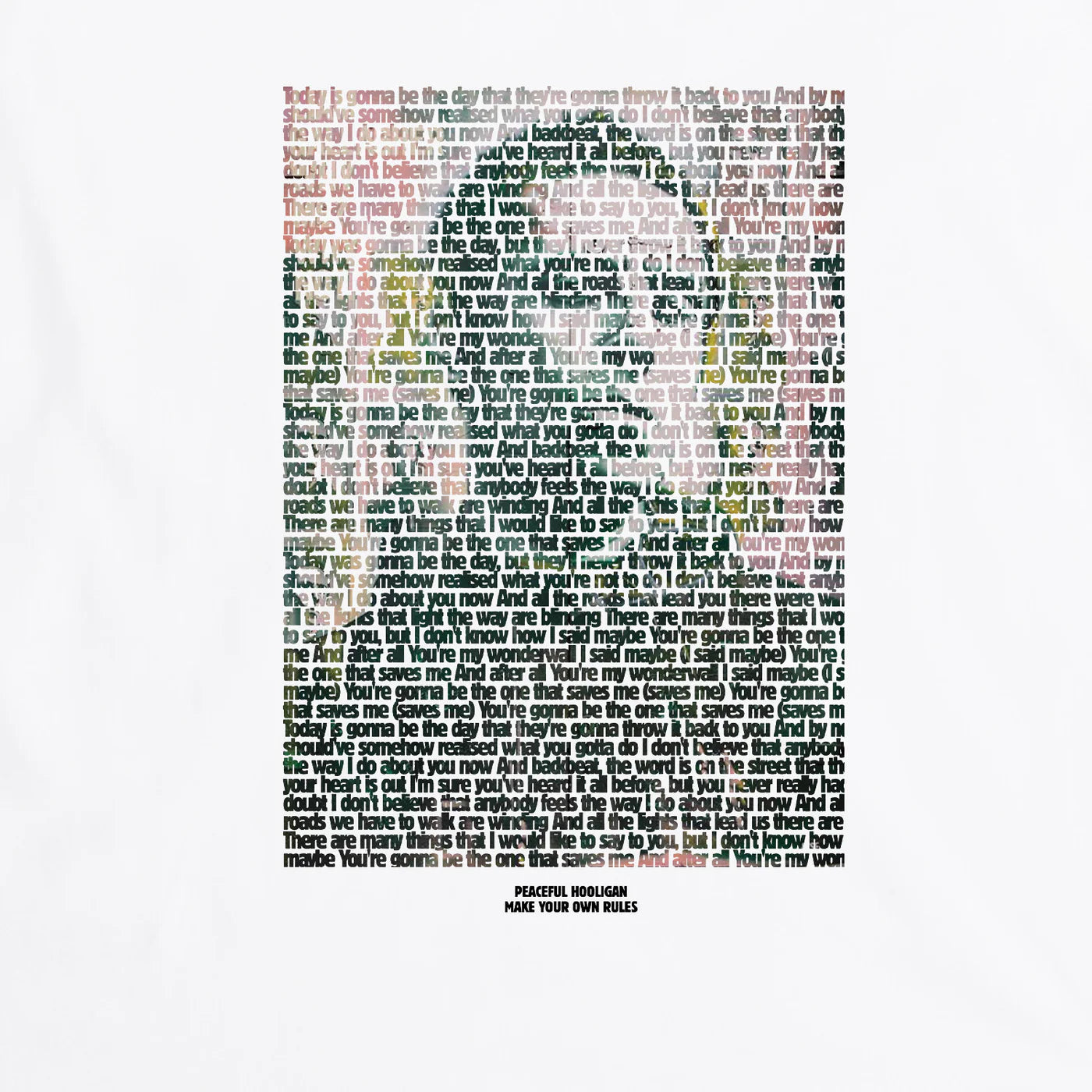 Peaceful Hooligan Wonderwall T-shirt White