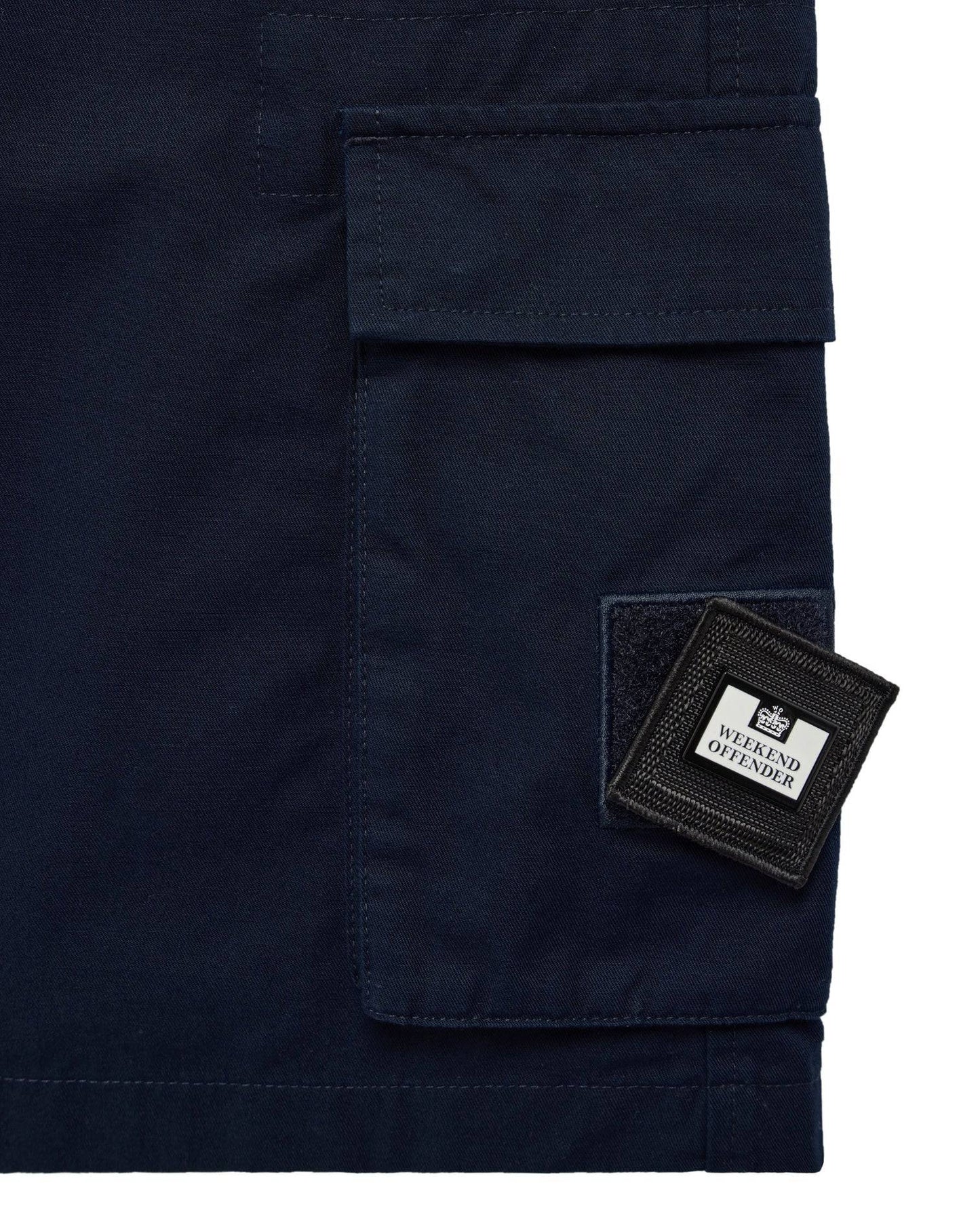 Weekend Offender Mascia Cargo Shorts Navy - RD1 Clothing