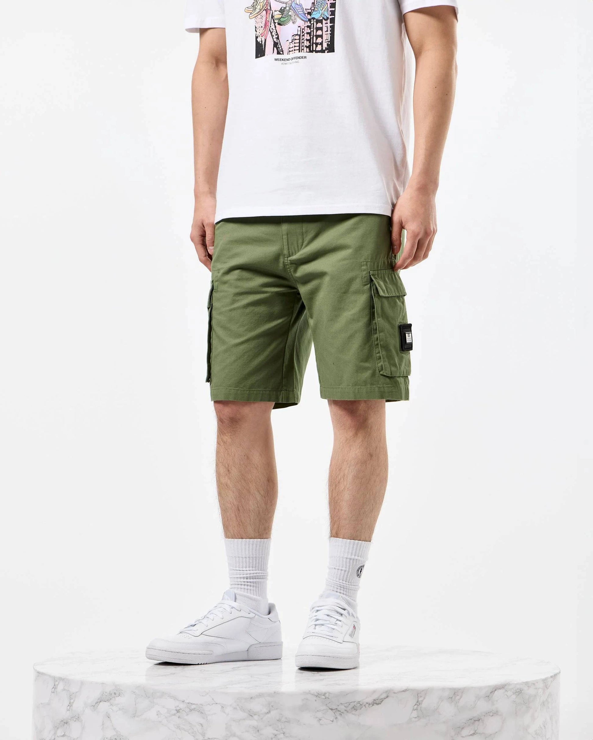 Weekend Offender Mascia Cargo Shorts Sapling - RD1 Clothing