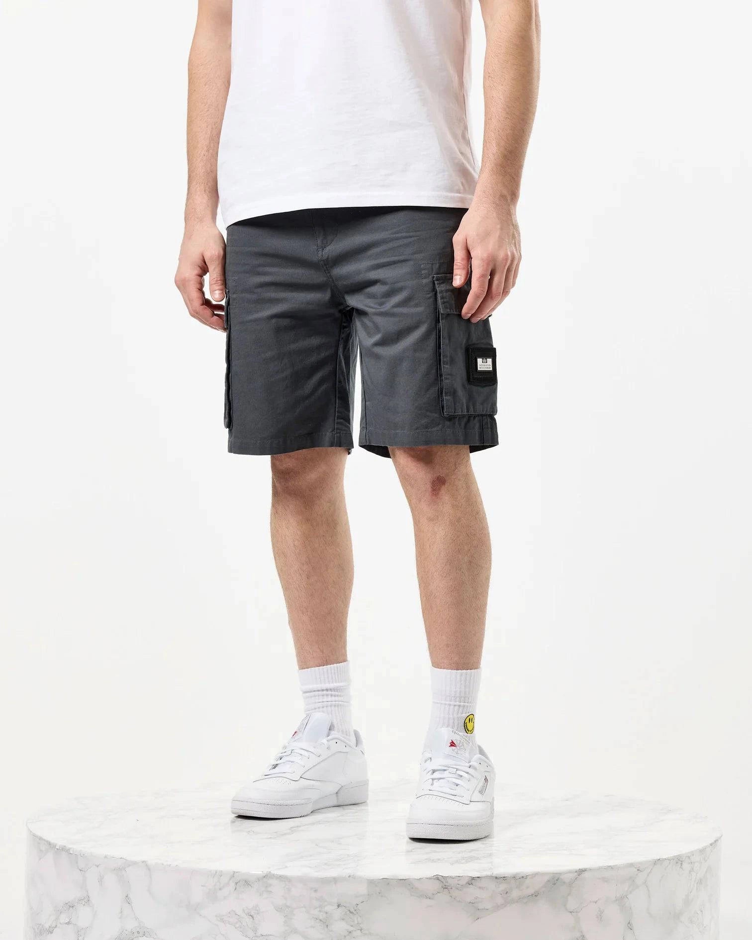 Weekend Offender Mascia Cargo Shorts Zinc - RD1 Clothing