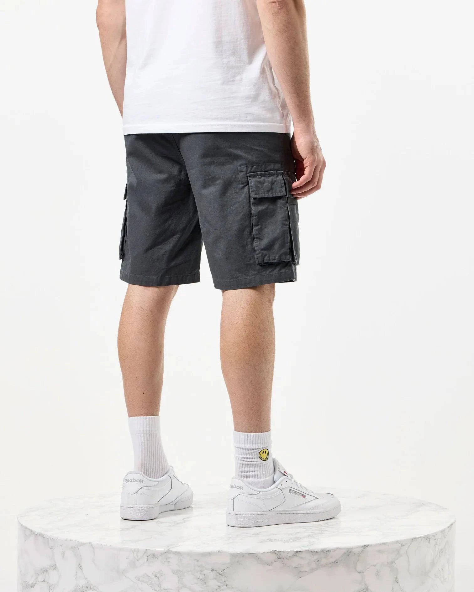 Weekend Offender Mascia Cargo Shorts Zinc - RD1 Clothing