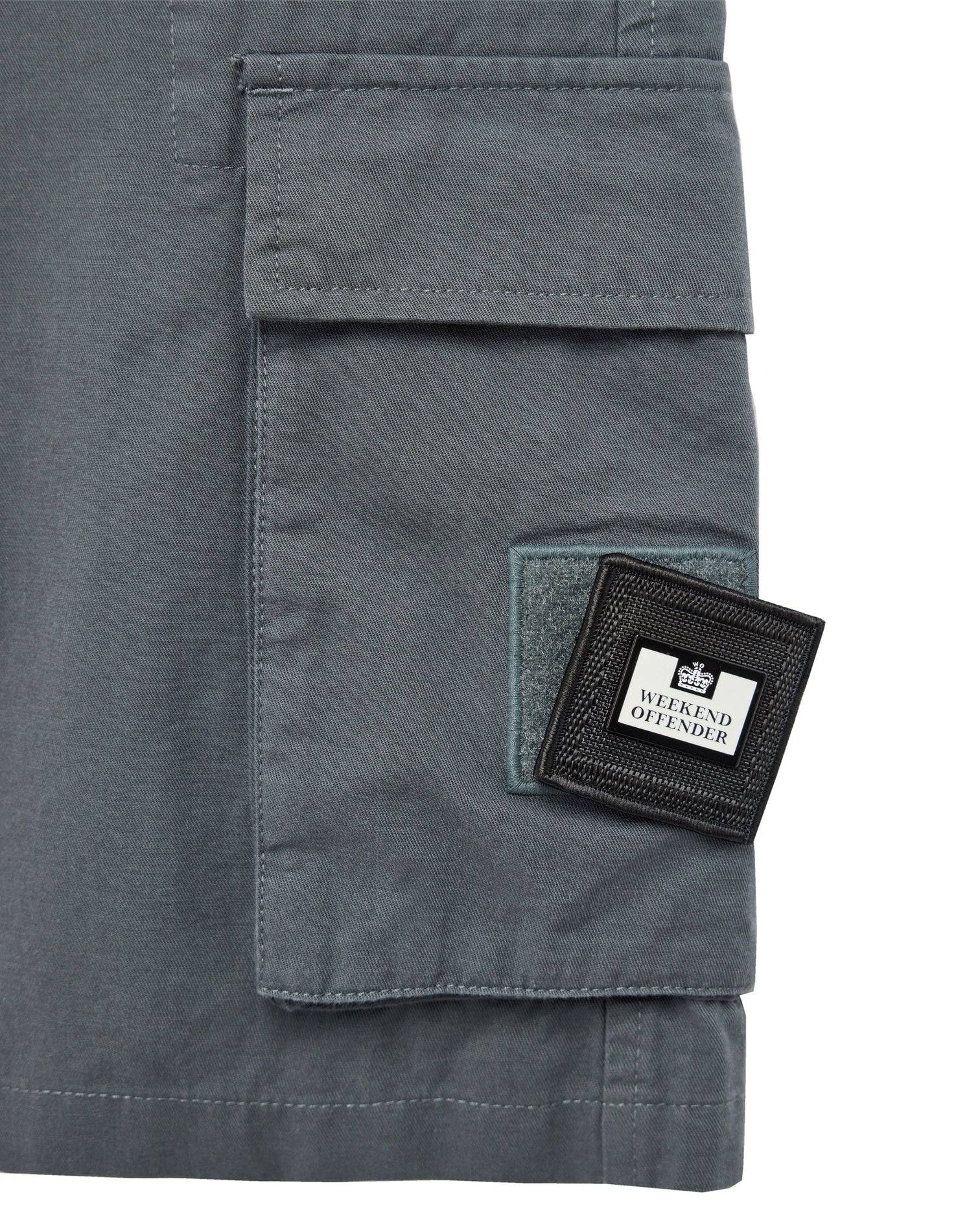 Weekend Offender Mascia Cargo Shorts Zinc - RD1 Clothing