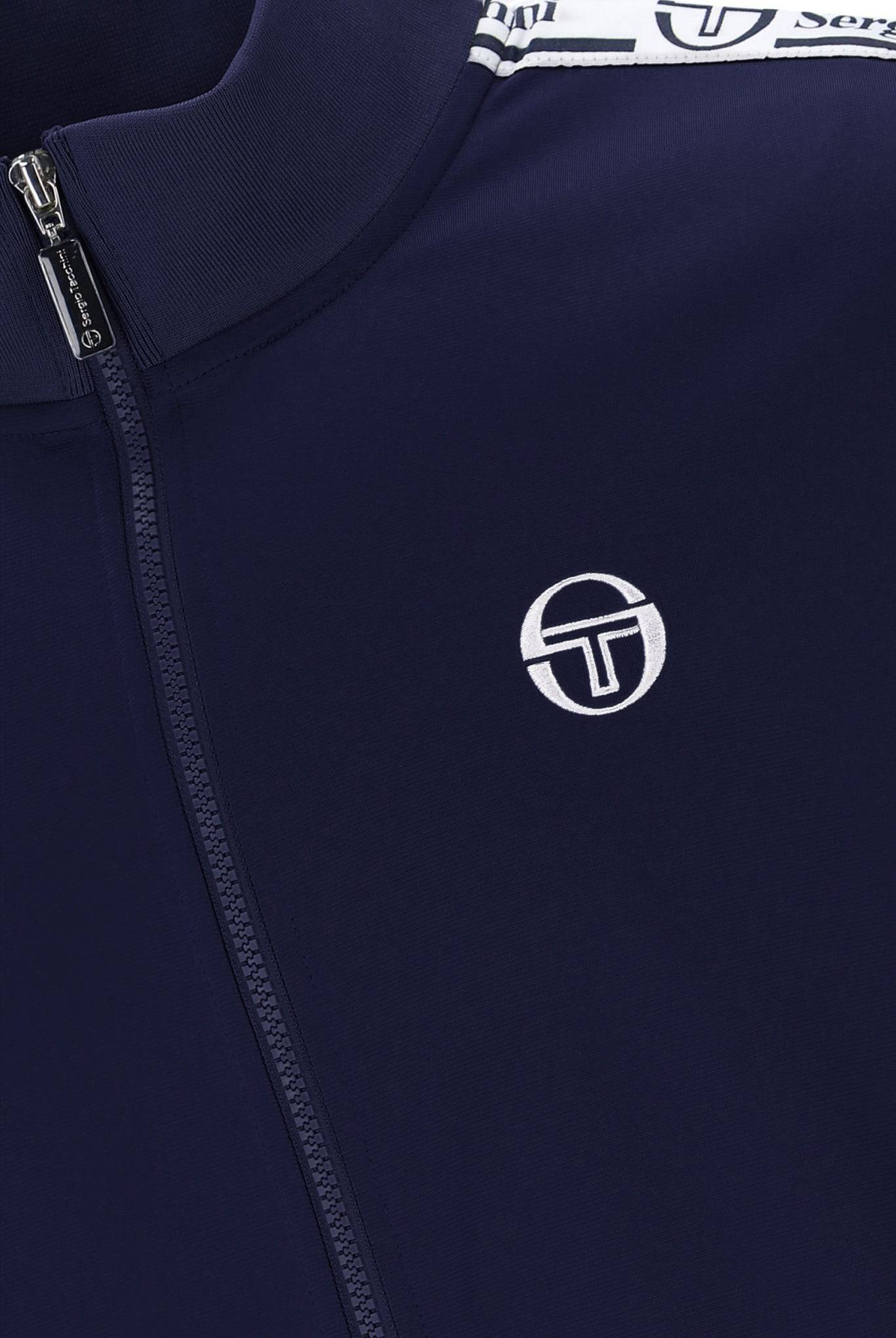 Sergio Tacchini Taped Track Top in Maritime Blue - RD1 Clothing