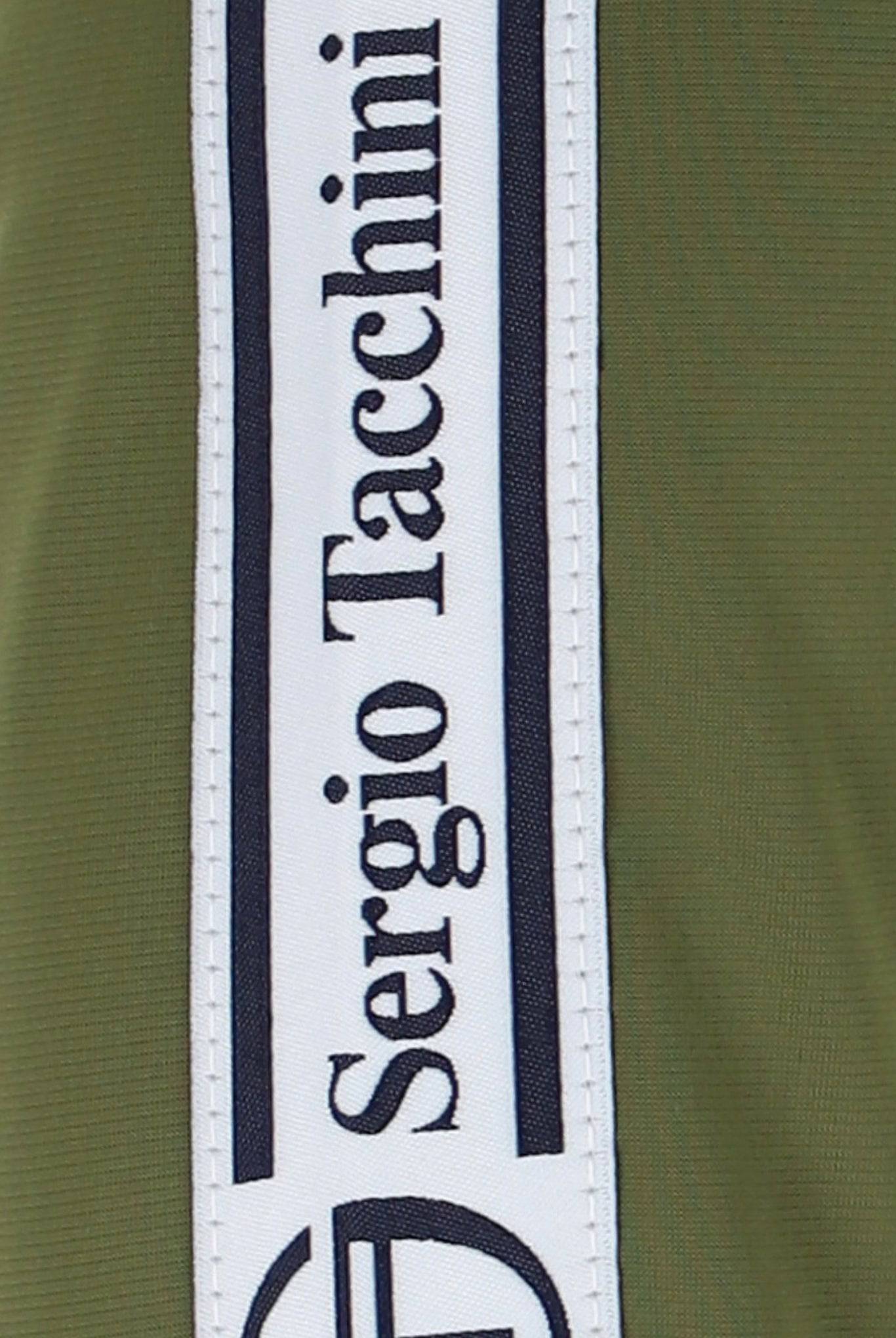 Sergio Tacchini Taped Track Top in Sphagnum - RD1 Clothing