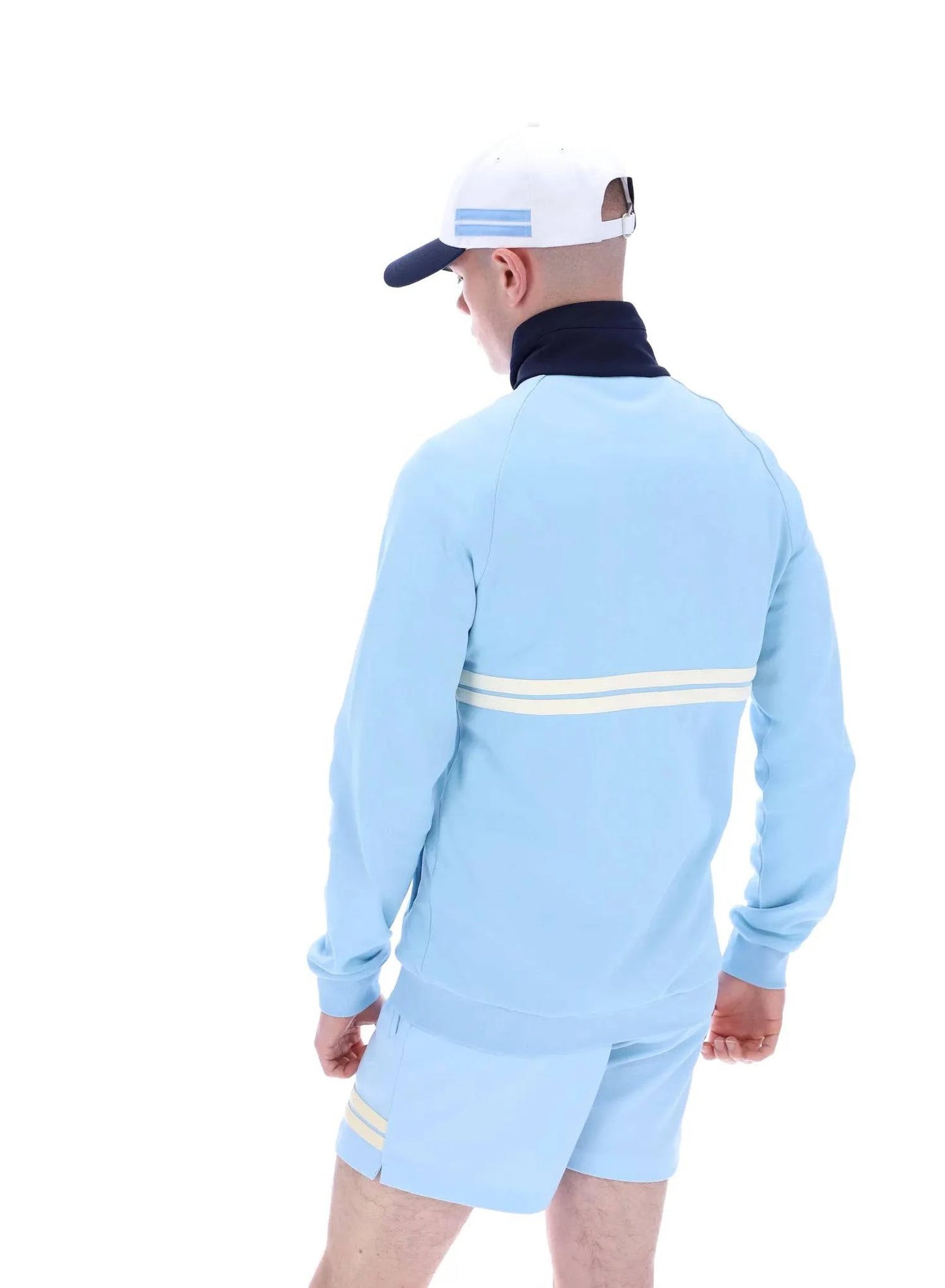 Sergio Tacchini Dallas Track Top In Clear Sky/ Maritime Blue