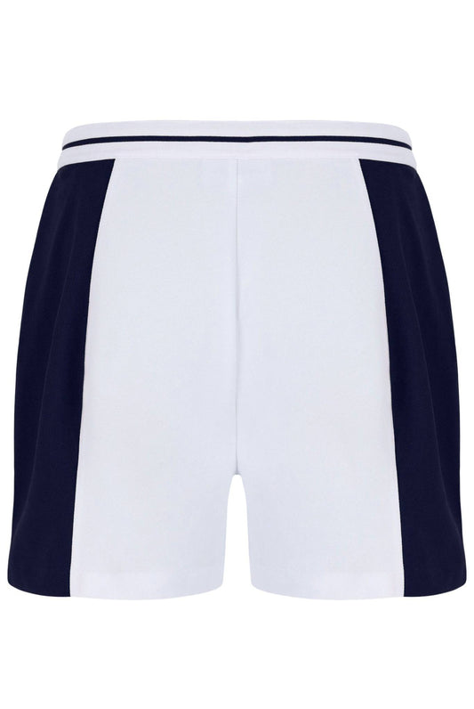 Sergio Tacchini Supermac Jogger Sweat Short In White/Maritime Blue - RD1 Clothing