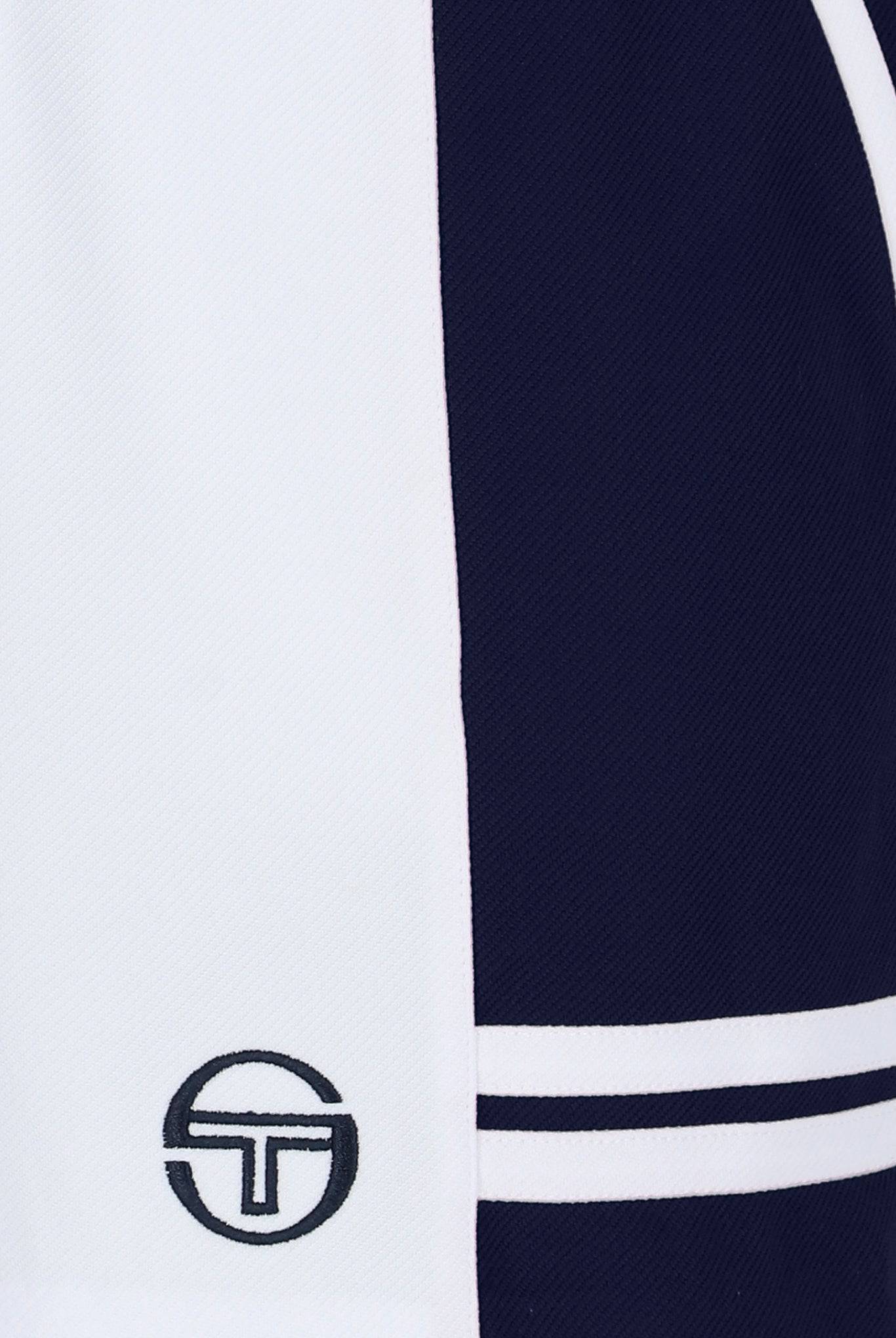 Sergio Tacchini Supermac Jogger Sweat Short In White/Maritime Blue - RD1 Clothing