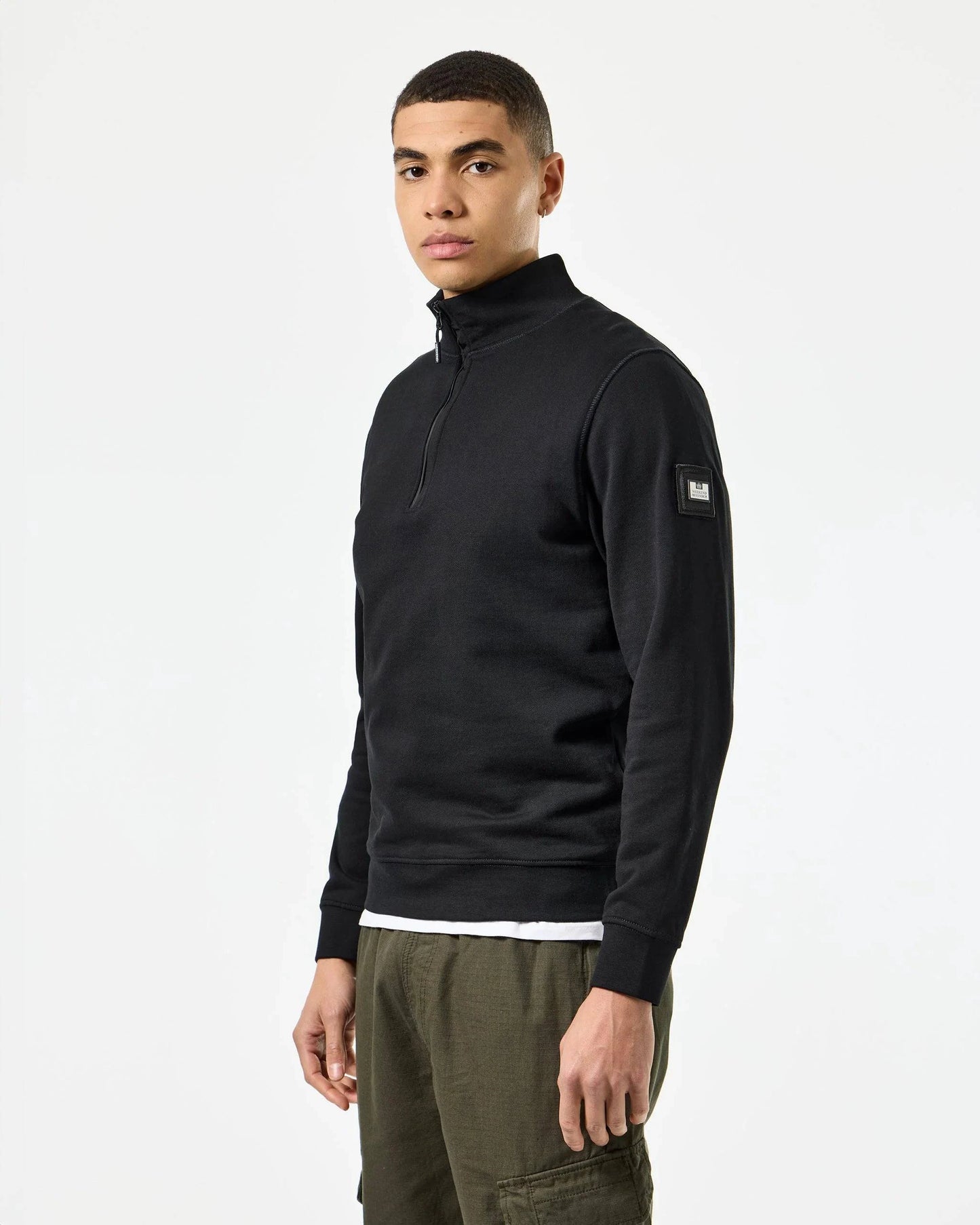 Weekend Offender Kraviz Quarter Zip Sweatshirt Black - RD1 Clothing