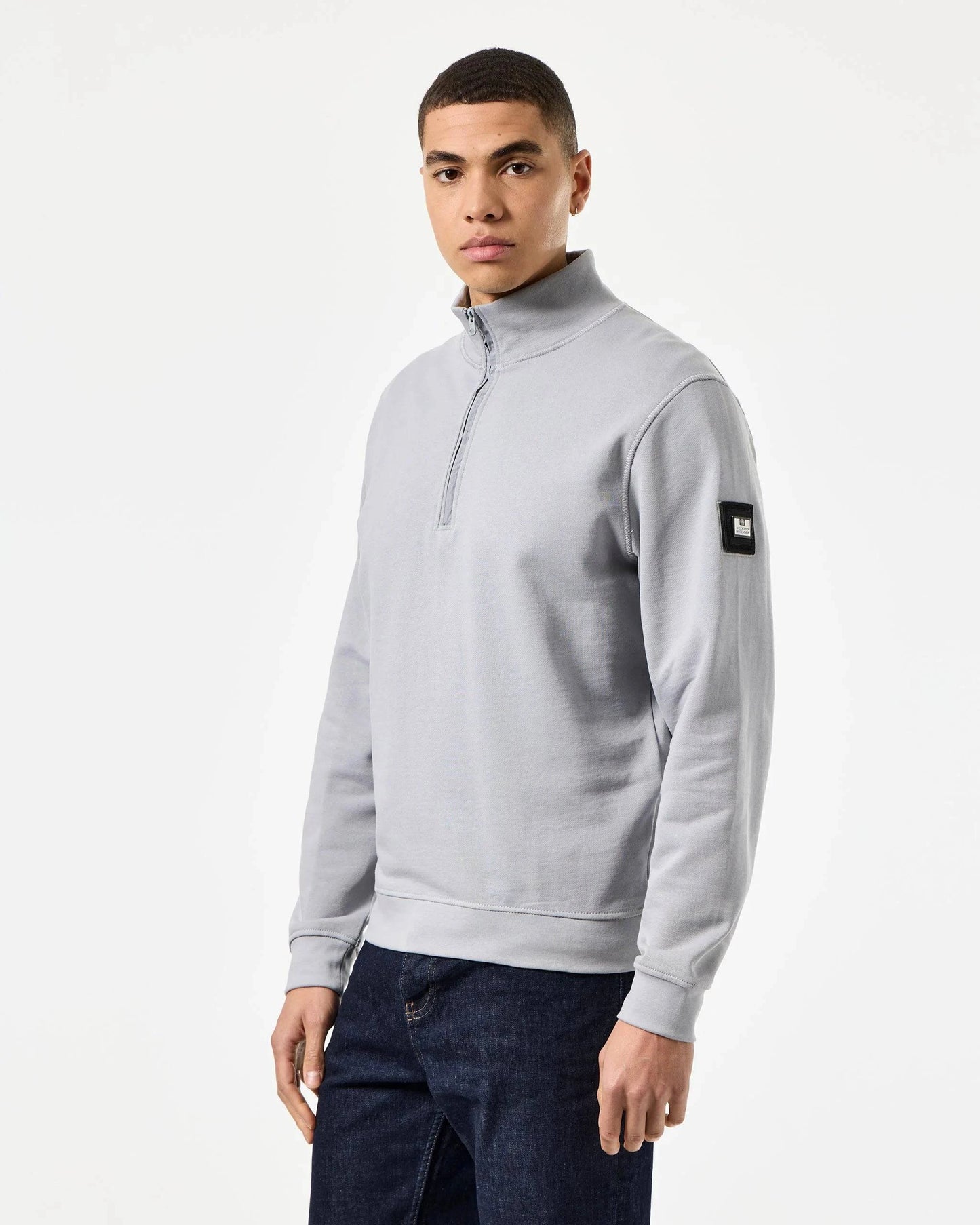 Weekend Offender Kraviz Quarter Zip Sweatshirt Smokey Grey - RD1 Clothing