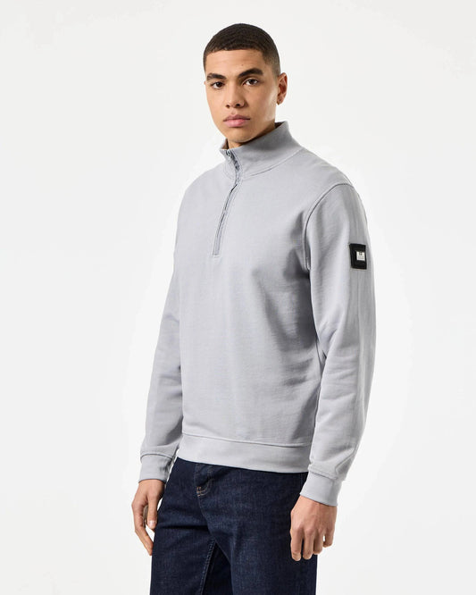Weekend Offender Kraviz Quarter Zip Sweatshirt Smokey Grey - RD1 Clothing