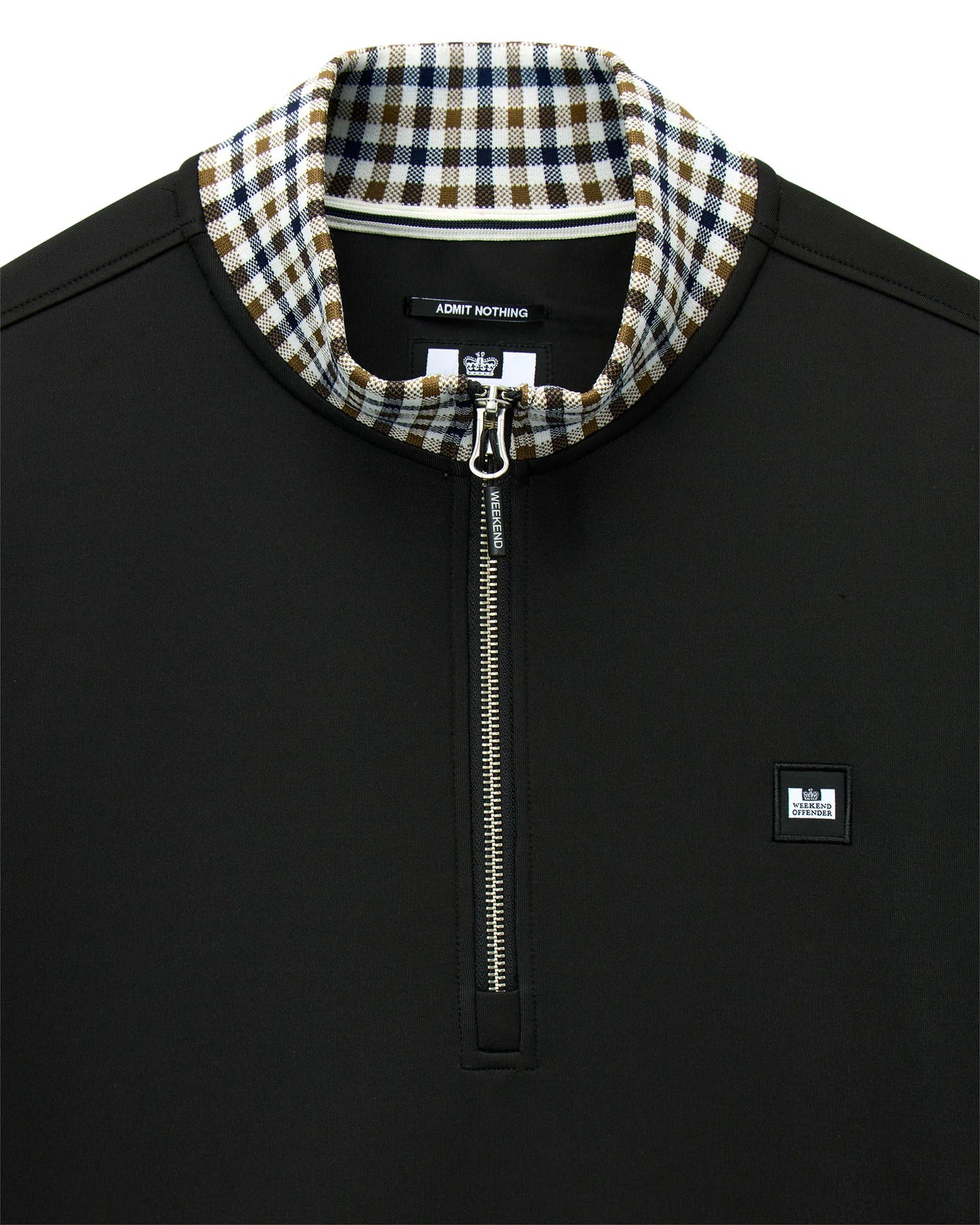 Weekend Offender Henson Quarter Zip Sweatshirt Black