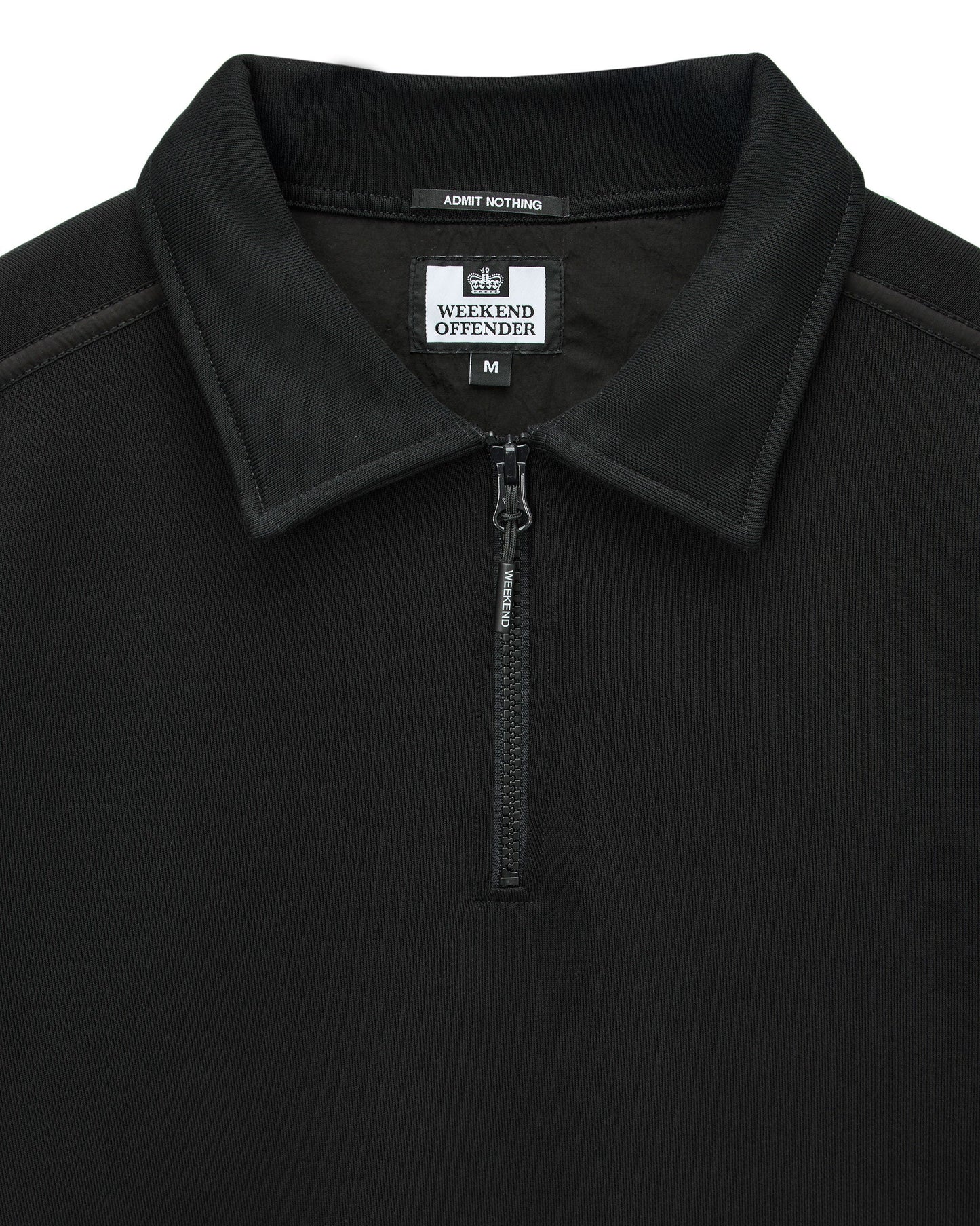 Weekend Offender Sidi Quarter Zip Sweatshirt in Black - RD1 Clothing