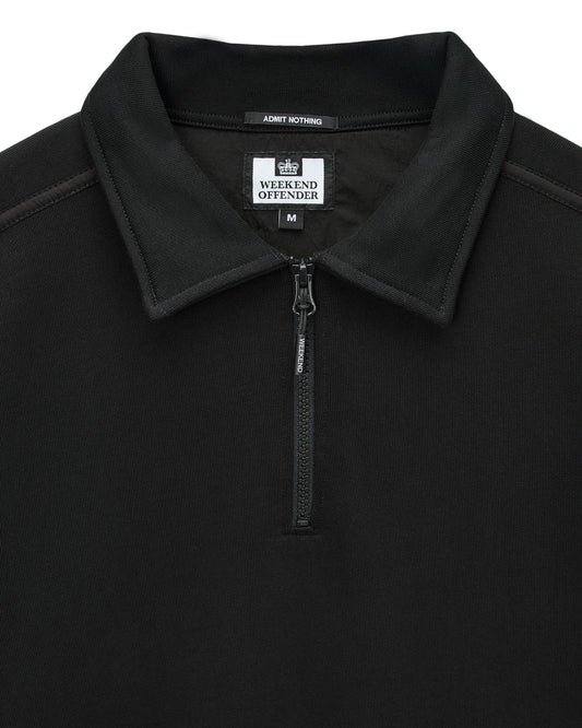 Weekend Offender Sidi Quarter Zip Sweatshirt in Black - RD1 Clothing