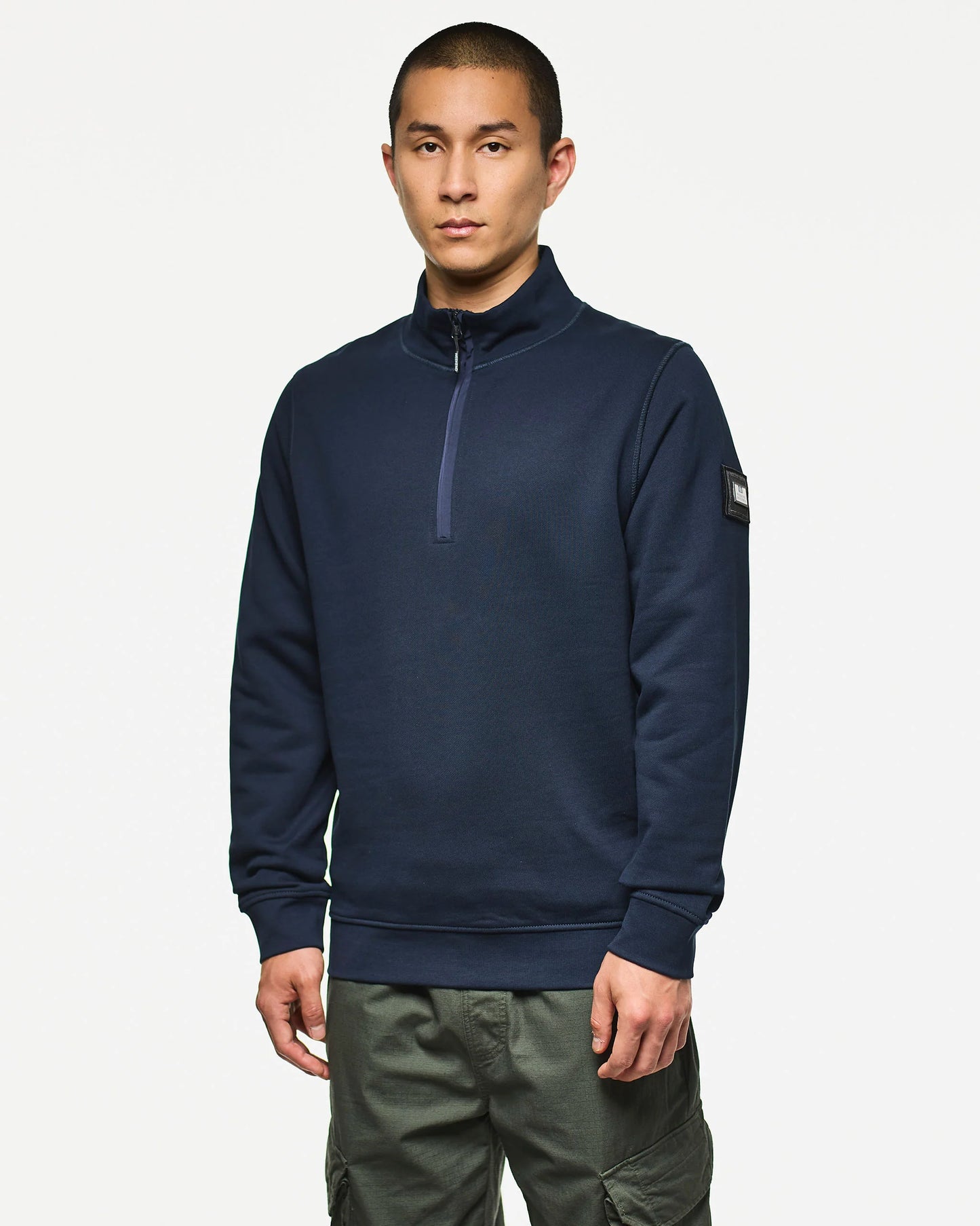 Weekend Offender Kraviz Quarter Zip Sweatshirt Navy