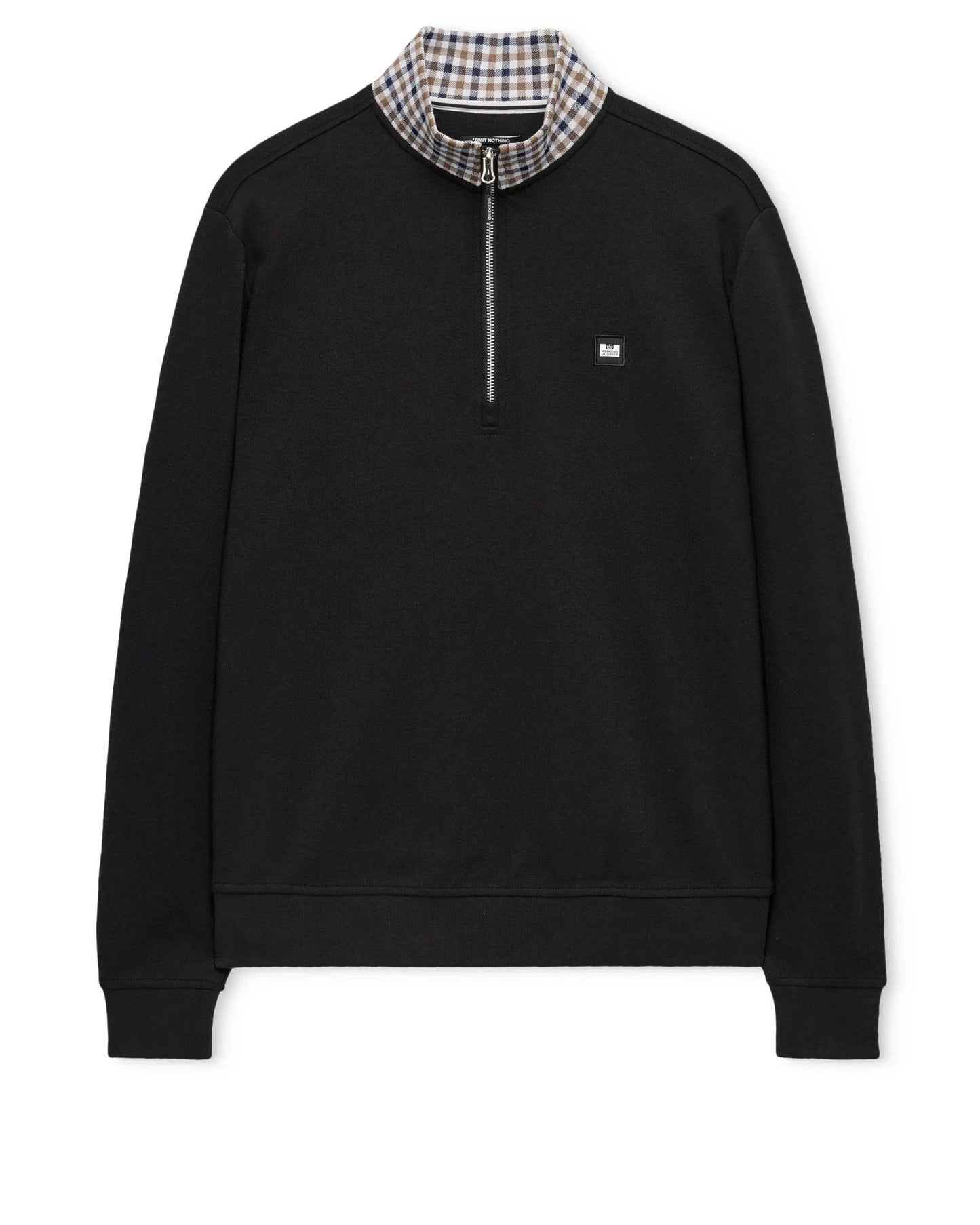 Weekend Offender Henson Quarter Zip Sweatshirt Black - RD1 Clothing