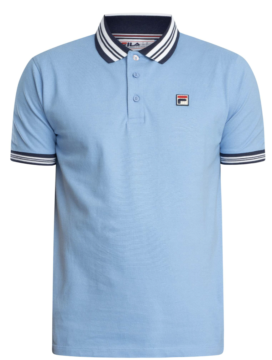 Fila Faraz Tipped Rib Polo Vista Blue/Navy/White
