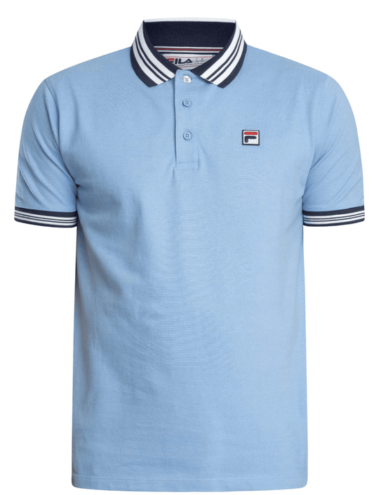 Fila Faraz Tipped Polo Vista Blue/Navy/White - RD1 Clothing