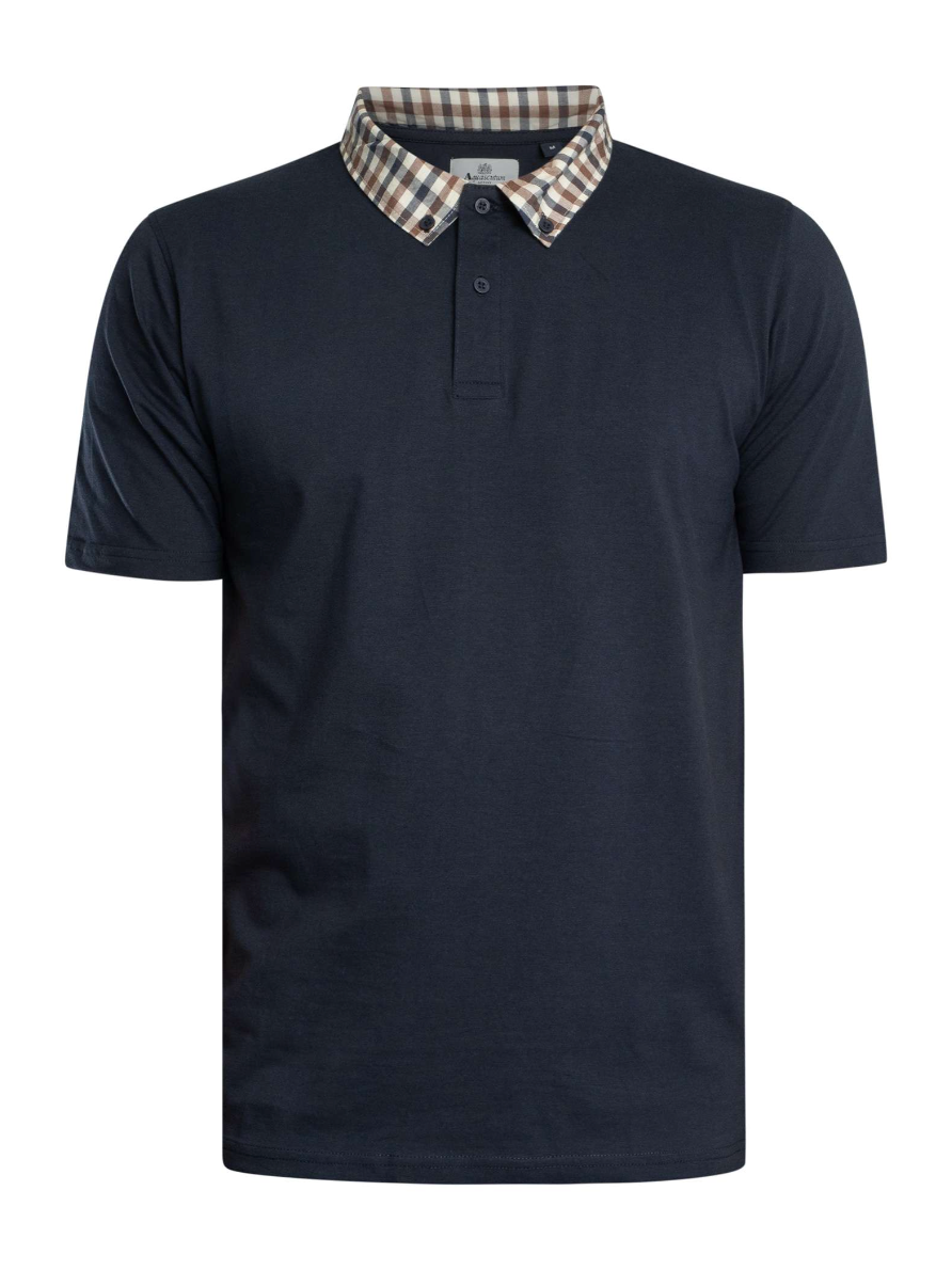 Aquascutum Supima Club Check Rib Polo