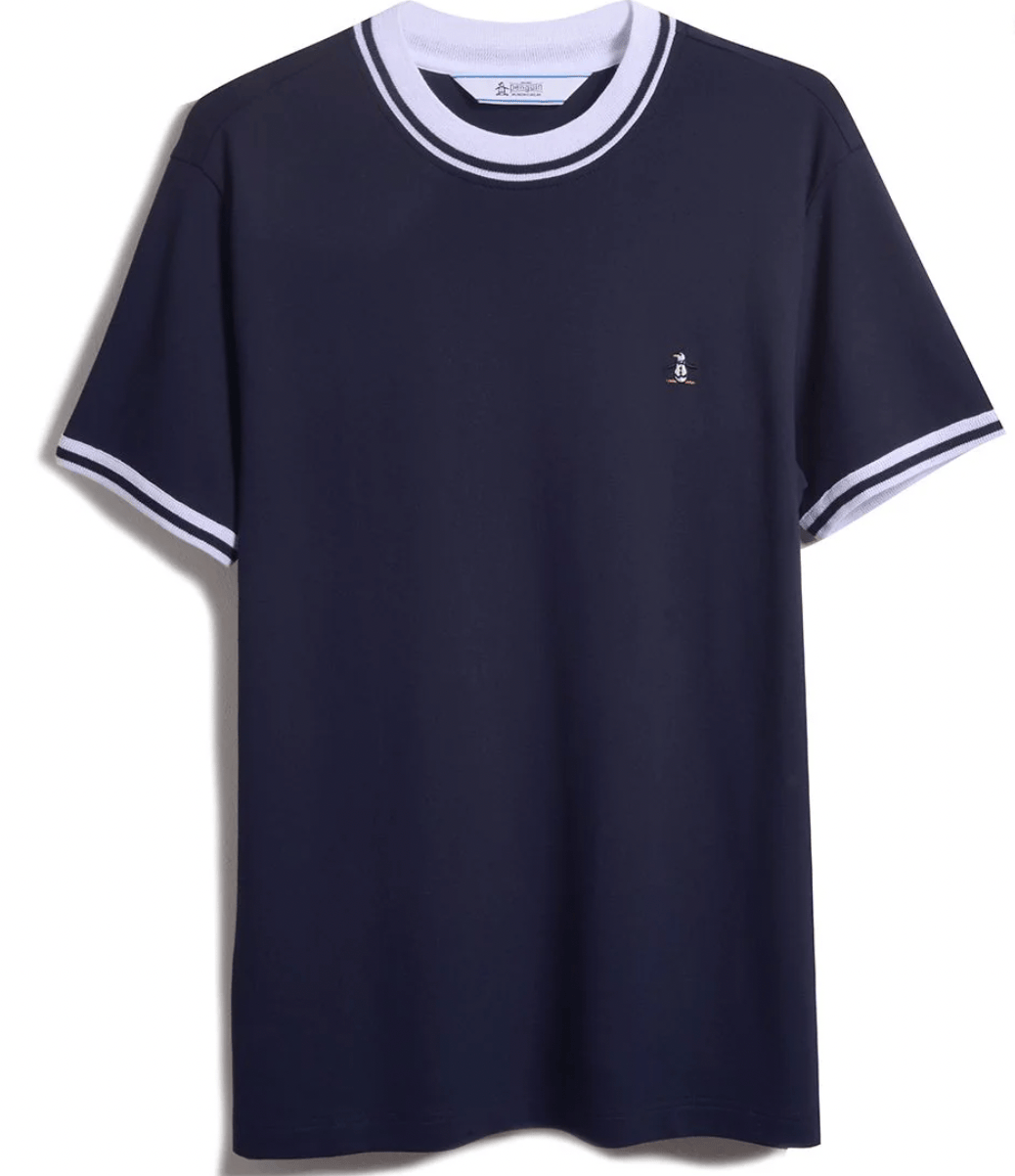 Original Penguin Pique T-Shirt In Dark Sapphire - RD1 Clothing