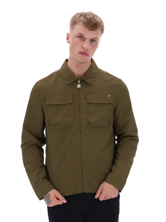 Fila Kasa Overshirt Dark Olive - RD1 Clothing