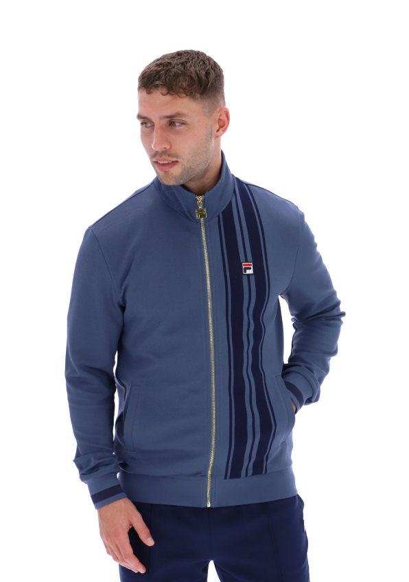 Fila Dante Striped Track Top Vintage Indigo/Navy - RD1 Clothing