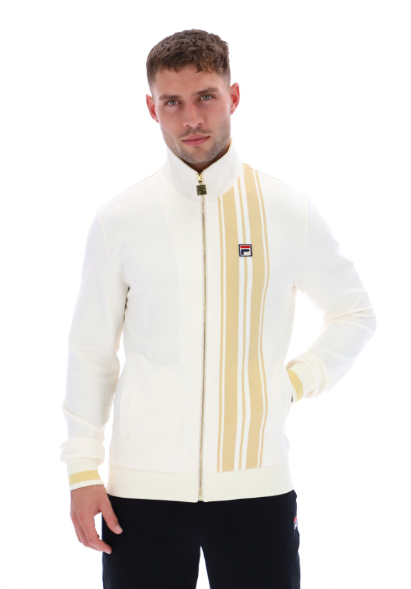 Fila Dante Striped Track Top Vintage Gardenia/Raffia - RD1 Clothing