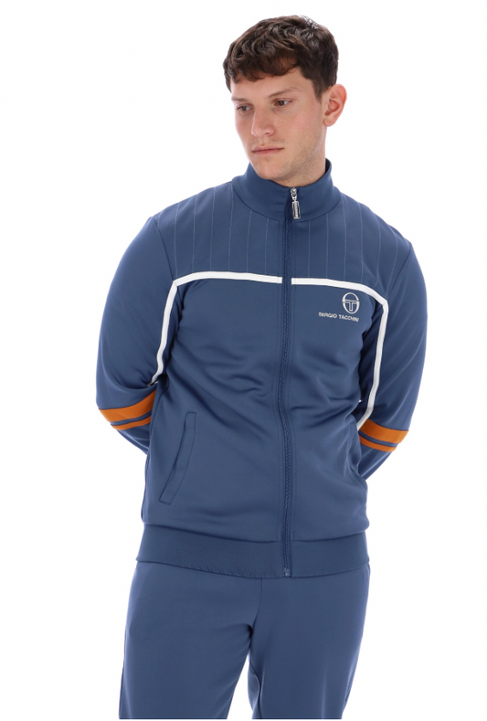 Sergio Tacchini Frankie Track Top Vintage Indigo/Pumpkin Spice - RD1 Clothing