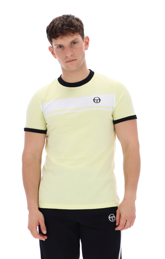 Sergio Tacchini Master T-Shirt Wax Yellow/White/Black - RD1 Clothing