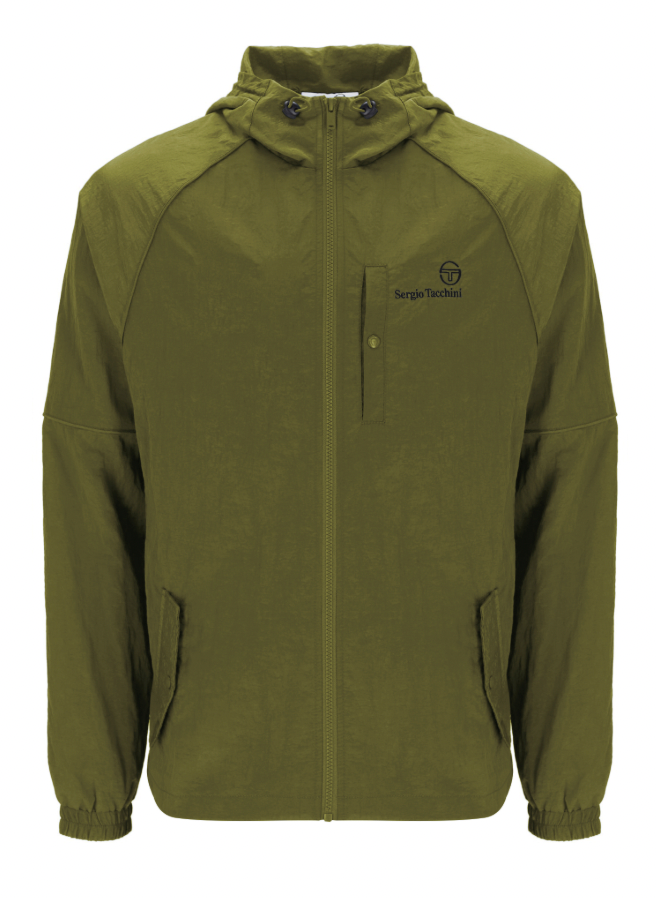 Sergio Tacchini Maldini Hooded Jacket Avocado