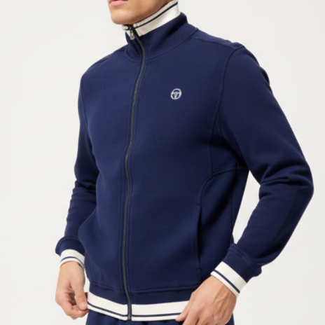 Sergio Tacchini Attilio Track Top Maritime Blue/Gardenia - RD1 Clothing