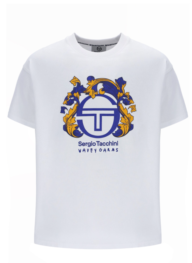 Sergio Tacchini x Wavey Garms Rush Ibiza T-Shirt White